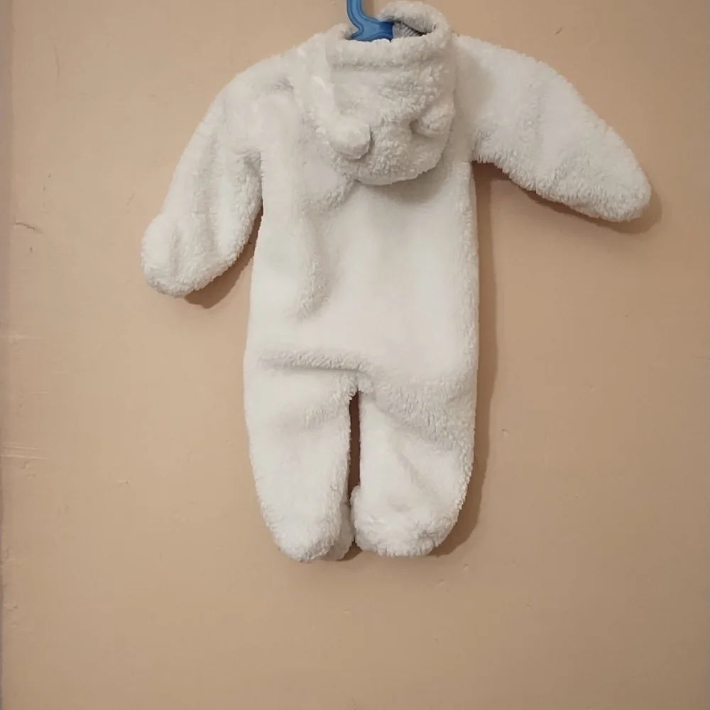 Carter's Baby 2 Bundle Gray & White Snow Suits Size 3 Mos.